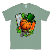 Sage St. Patrick's Day Basketball Classic Tee - FaDigitalArtStudio