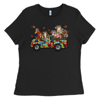 Black farm animals autism Ladies Tee - RacoonDesign