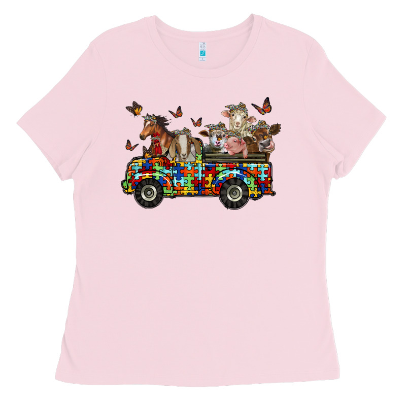 Farm Animals Autism Ladies Tee by RacoonDesign | Teevron