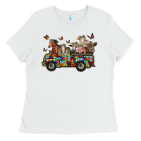 White farm animals autism Ladies Tee - RacoonDesign