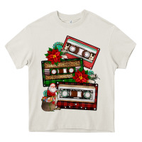Cream christmas cassette gemstone Heavy Core Tee - FaDigitalArtStudio