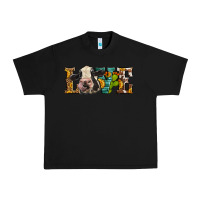 Black Western Love Holstein Cow Urban Heavy Tee - LillyAllenDesigns