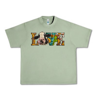 Oil Green Western Love Holstein Cow Urban Heavy Tee - LillyAllenDesigns