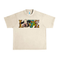 Sandshell Western Love Holstein Cow Urban Heavy Tee - LillyAllenDesigns