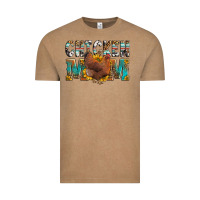 Vintage Coffee chicken mom Vintage Tee - LillyAllenDesigns