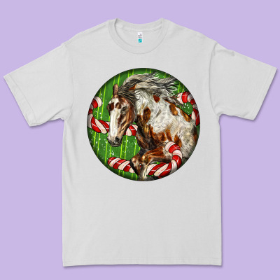 Horse Christmas Premium Tee Designed By Lillyallendesigns