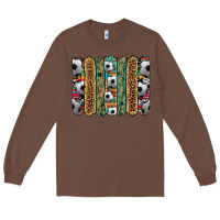 Chestnut soccer camouflage serape cowhide turquoise leopard glitter  brushstrok Long Sleeve Tee - Artiststas