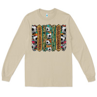 Mushroom soccer camouflage serape cowhide turquoise leopard glitter  brushstrok Long Sleeve Tee - Artiststas