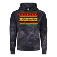 Cloud Black bullskull thunderbird aztec pattern warm colors Vintage Hoodie - BarkalooDesign