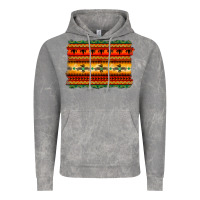 Cloud Rock bullskull thunderbird aztec pattern warm colors Vintage Hoodie - BarkalooDesign