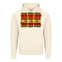Vintage Artic bullskull thunderbird aztec pattern warm colors Vintage Hoodie - BarkalooDesign