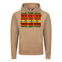Vintage Coffee bullskull thunderbird aztec pattern warm colors Vintage Hoodie - BarkalooDesign
