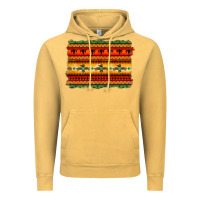 Bullskull Thunderbird Aztec Pattern Warm Colors Vintage Hoodie | Teevron
