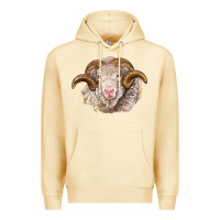 Pina Colada merino wool ram Premium Hoodie - BarkalooDesign