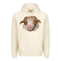Tofu merino wool ram Premium Hoodie - BarkalooDesign