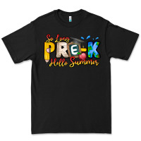 Black So Long Pre K Hello Summer Premium Tee - CowhideDigitalArt