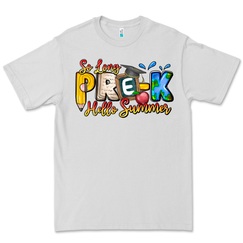So Long Pre K Hello Summer Premium Tee by CowhideDigitalArt | Teevron