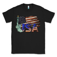 Black usa  statue of liberty Classic Tee - BarkalooDesign