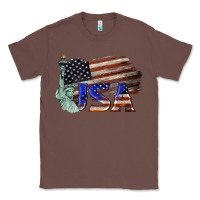 Chestnut usa  statue of liberty Classic Tee - BarkalooDesign