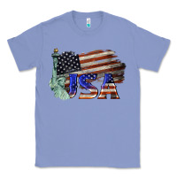 Colony Blue usa  statue of liberty Classic Tee - BarkalooDesign