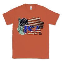 Copper usa  statue of liberty Classic Tee - BarkalooDesign