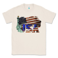Natural usa  statue of liberty Classic Tee - BarkalooDesign