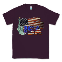 Plum usa  statue of liberty Classic Tee - BarkalooDesign