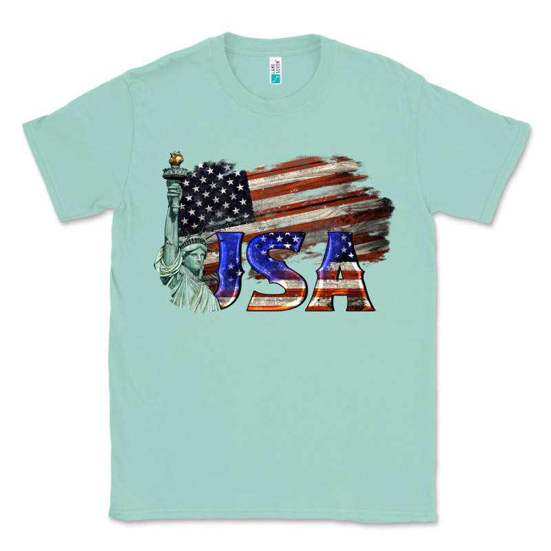 Usa  Statue Of Liberty Classic Tee by BarkalooDesign | Teevron