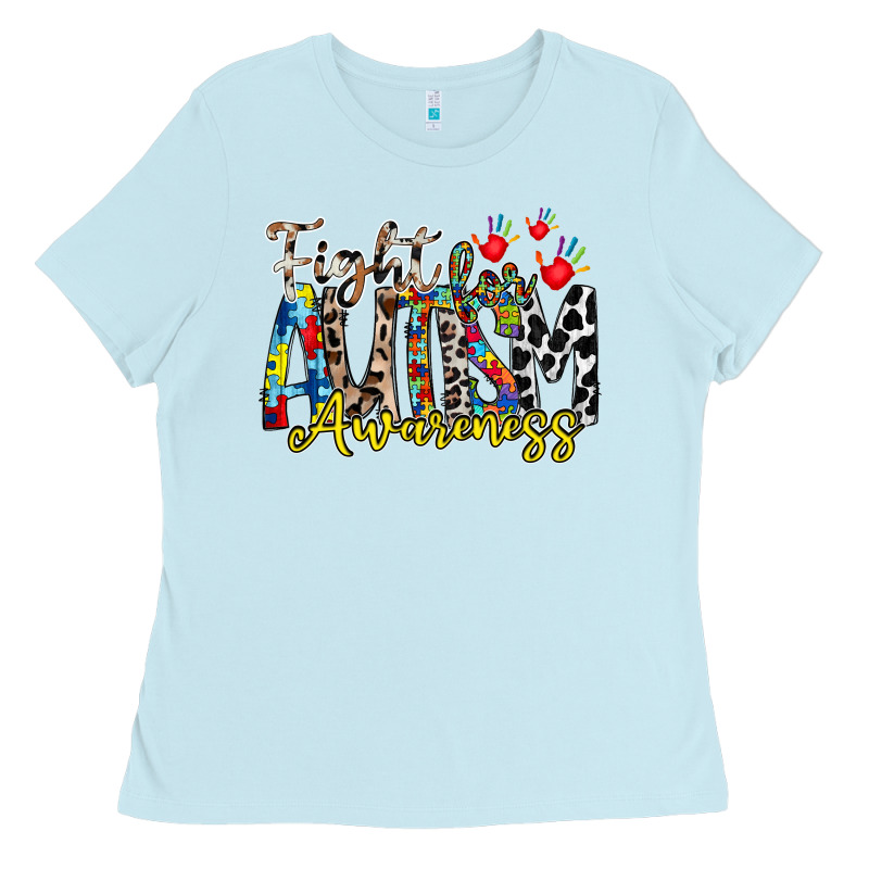Fight For Autism Awareness Ladies Tee by RacoonDesign | Teevron