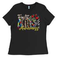 Black fight for autism awareness Ladies Tee - RacoonDesign