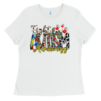 White fight for autism awareness Ladies Tee - RacoonDesign
