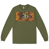Army Green texas map bull skull sunflower leopard licence plate Long Sleeve Tee - Artiststas