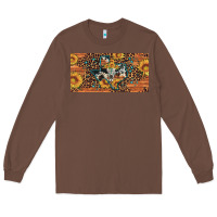 Chestnut texas map bull skull sunflower leopard licence plate Long Sleeve Tee - Artiststas