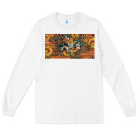 White texas map bull skull sunflower leopard licence plate Long Sleeve Tee - Artiststas