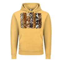 Vintage Mustard western animal patterns brushstoke Vintage Hoodie - BarkalooDesign