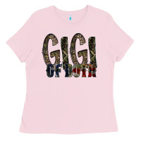 Bubblegum Pink gigi of both Ladies Tee - RacoonDesign