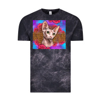 Cloud Black purple glitter roses sphynx cat Vintage Tee - LillyAllenDesigns