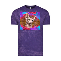 Cloud Purple purple glitter roses sphynx cat Vintage Tee - LillyAllenDesigns
