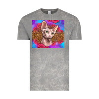 Cloud Rock purple glitter roses sphynx cat Vintage Tee - LillyAllenDesigns