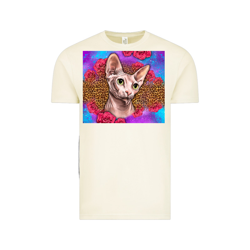 Purple Glitter Roses Sphynx Cat Vintage Tee by LillyAllenDesigns | Teevron