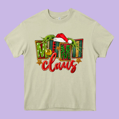 Christmas Mimi Claus Heavy Core Tee Designed By Fadigitalartstudio