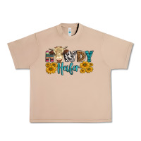 Burro Western Howdy Heifer With Simmental Cow Urban Heavy Tee - LillyAllenDesigns