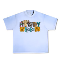 Grape Ice Western Howdy Heifer With Simmental Cow Urban Heavy Tee - LillyAllenDesigns