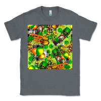 Charcoal Heather St. Patrick's Donkey With Shamrock Seamless Classic Tee - FaDigitalArtStudio