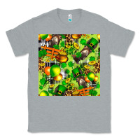 Heather Grey St. Patrick's Donkey With Shamrock Seamless Classic Tee - FaDigitalArtStudio