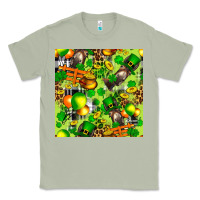 Matcha St. Patrick's Donkey With Shamrock Seamless Classic Tee - FaDigitalArtStudio
