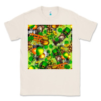Natural St. Patrick's Donkey With Shamrock Seamless Classic Tee - FaDigitalArtStudio