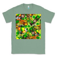 Sage St. Patrick's Donkey With Shamrock Seamless Classic Tee - FaDigitalArtStudio