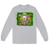 Moon Dust st patricks day sheep shamrock gold  serape leopard glitter Long Sleeve Tee - Artiststas