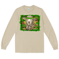 Mushroom st patricks day sheep shamrock gold  serape leopard glitter Long Sleeve Tee - Artiststas